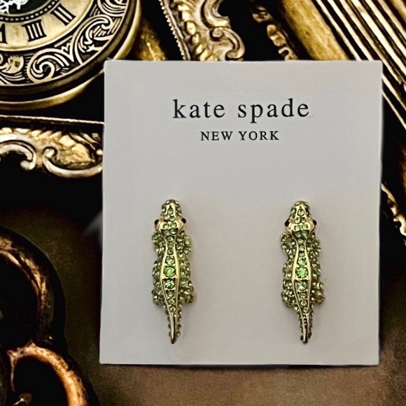 KATE SPADE • Swamped Alligator Earrings - Picture 5 of 6